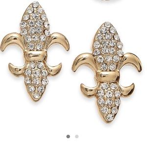 ⚡️Charter Club Gold Tone Crystal Stud Earrings